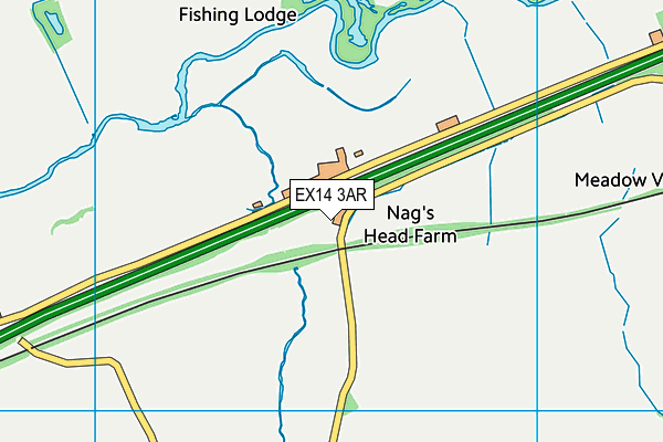 EX14 3AR map - OS VectorMap District (Ordnance Survey) EX14 3AR map - OS VectorMap District (Ordnance Survey)