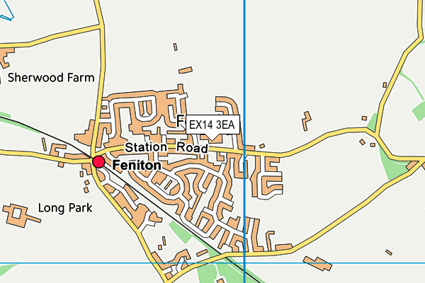 EX14 3EA map - OS VectorMap District (Ordnance Survey) EX14 3EA map - OS VectorMap District (Ordnance Survey)