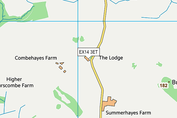 EX14 3ET map - OS VectorMap District (Ordnance Survey) EX14 3ET map - OS VectorMap District (Ordnance Survey)