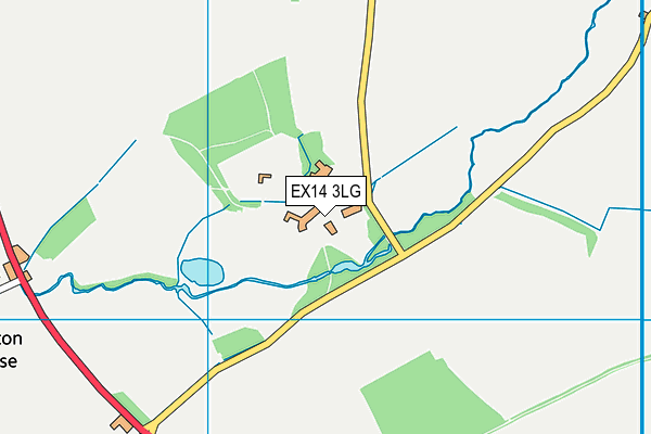 EX14 3LG map - OS VectorMap District (Ordnance Survey) EX14 3LG map - OS VectorMap District (Ordnance Survey)