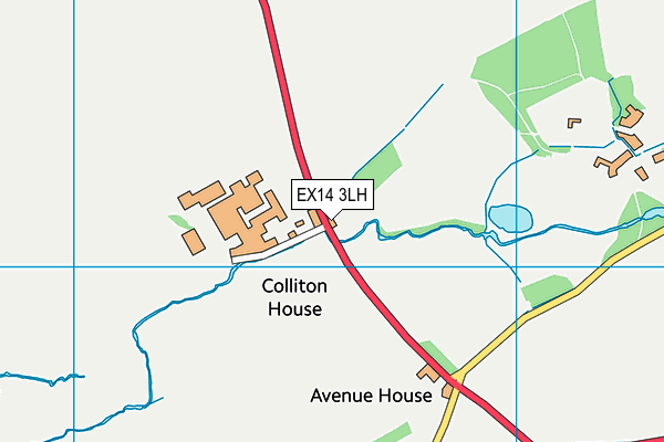 EX14 3LH map - OS VectorMap District (Ordnance Survey) EX14 3LH map - OS VectorMap District (Ordnance Survey)