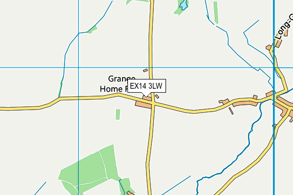 EX14 3LW map - OS VectorMap District (Ordnance Survey) EX14 3LW map - OS VectorMap District (Ordnance Survey)