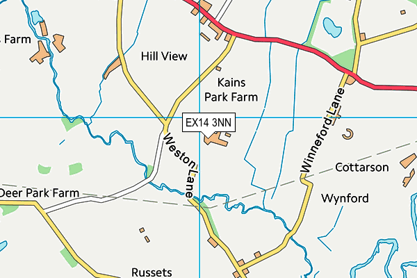 EX14 3NN map - OS VectorMap District (Ordnance Survey) EX14 3NN map - OS VectorMap District (Ordnance Survey)