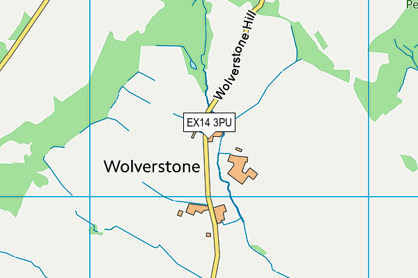 EX14 3PU map - OS VectorMap District (Ordnance Survey) EX14 3PU map - OS VectorMap District (Ordnance Survey)