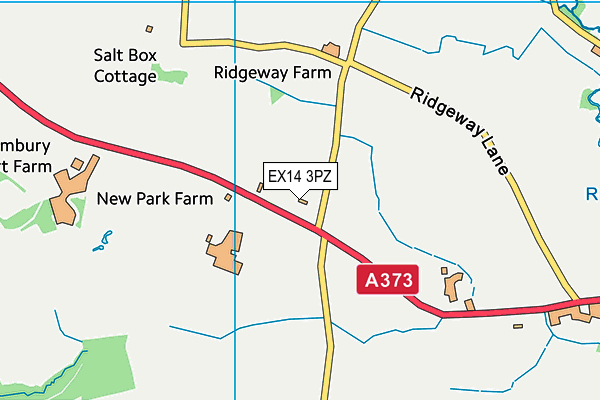 EX14 3PZ map - OS VectorMap District (Ordnance Survey) EX14 3PZ map - OS VectorMap District (Ordnance Survey)