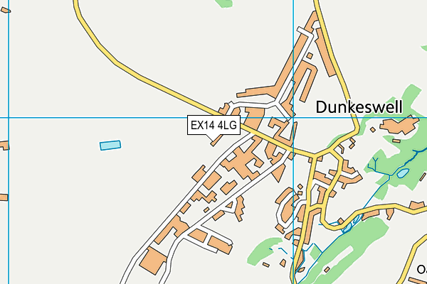 EX14 4LG map - OS VectorMap District (Ordnance Survey) EX14 4LG map - OS VectorMap District (Ordnance Survey)