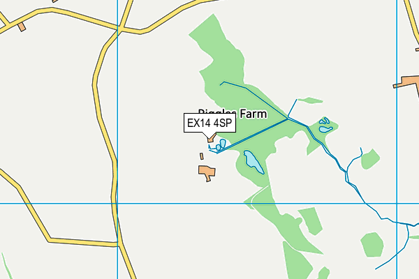EX14 4SP map - OS VectorMap District (Ordnance Survey) EX14 4SP map - OS VectorMap District (Ordnance Survey)