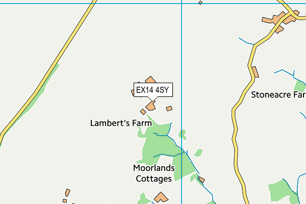 EX14 4SY map - OS VectorMap District (Ordnance Survey) EX14 4SY map - OS VectorMap District (Ordnance Survey)