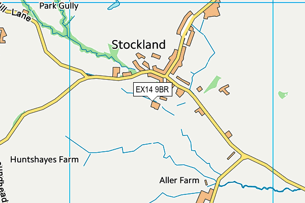 EX14 9BR map - OS VectorMap District (Ordnance Survey) EX14 9BR map - OS VectorMap District (Ordnance Survey)