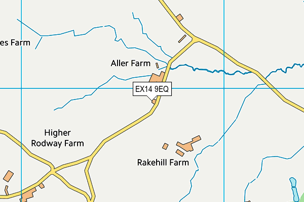 EX14 9EQ map - OS VectorMap District (Ordnance Survey) EX14 9EQ map - OS VectorMap District (Ordnance Survey)