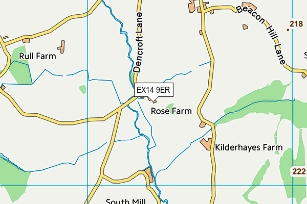 EX14 9ER map - OS VectorMap District (Ordnance Survey) EX14 9ER map - OS VectorMap District (Ordnance Survey)