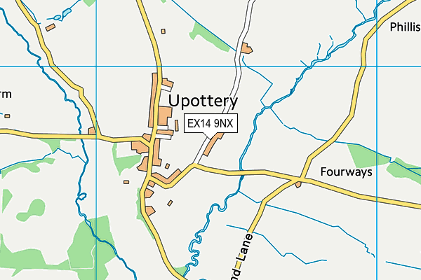 EX14 9NX map - OS VectorMap District (Ordnance Survey) EX14 9NX map - OS VectorMap District (Ordnance Survey)