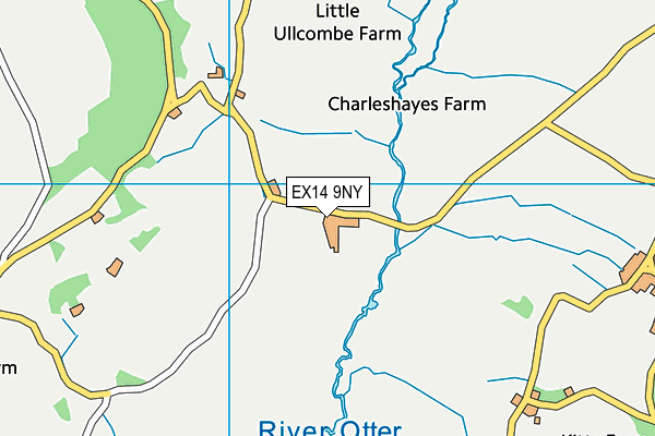 EX14 9NY map - OS VectorMap District (Ordnance Survey) EX14 9NY map - OS VectorMap District (Ordnance Survey)