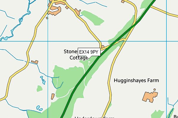 EX14 9PY map - OS VectorMap District (Ordnance Survey) EX14 9PY map - OS VectorMap District (Ordnance Survey)