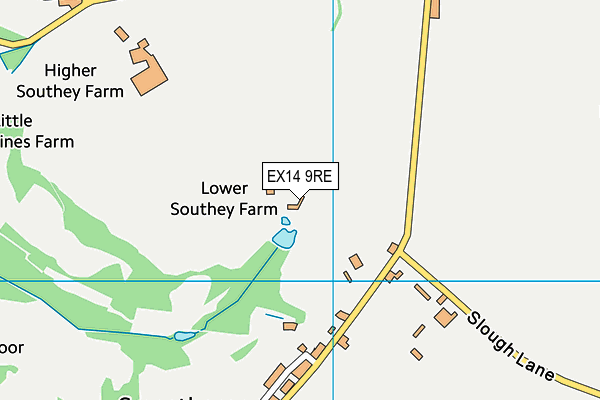 EX14 9RE map - OS VectorMap District (Ordnance Survey) EX14 9RE map - OS VectorMap District (Ordnance Survey)