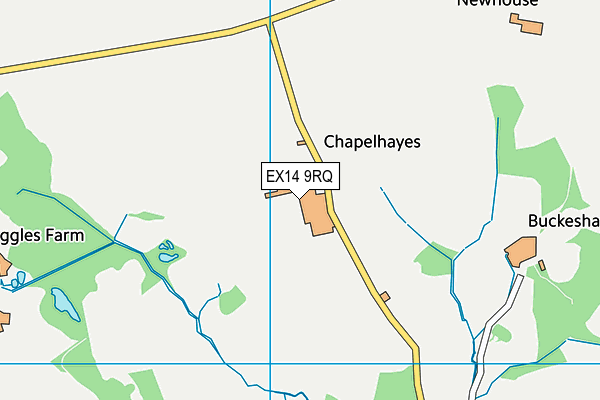 EX14 9RQ map - OS VectorMap District (Ordnance Survey) EX14 9RQ map - OS VectorMap District (Ordnance Survey)