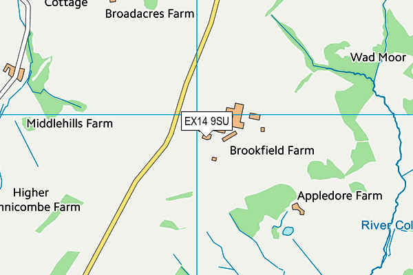 EX14 9SU map - OS VectorMap District (Ordnance Survey) EX14 9SU map - OS VectorMap District (Ordnance Survey)