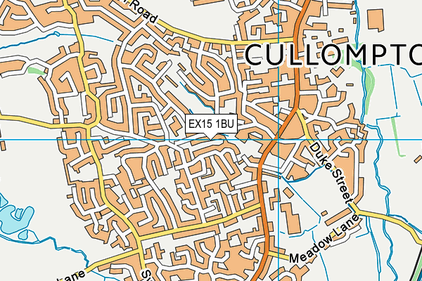 EX15 1BU map - OS VectorMap District (Ordnance Survey) EX15 1BU map - OS VectorMap District (Ordnance Survey)
