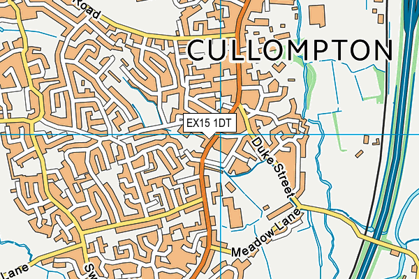 EX15 1DT map - OS VectorMap District (Ordnance Survey) EX15 1DT map - OS VectorMap District (Ordnance Survey)