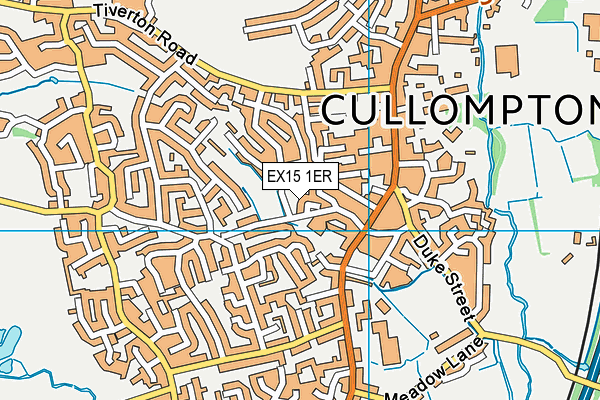 EX15 1ER map - OS VectorMap District (Ordnance Survey) EX15 1ER map - OS VectorMap District (Ordnance Survey)
