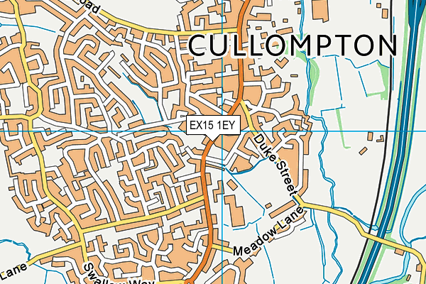 EX15 1EY map - OS VectorMap District (Ordnance Survey) EX15 1EY map - OS VectorMap District (Ordnance Survey)