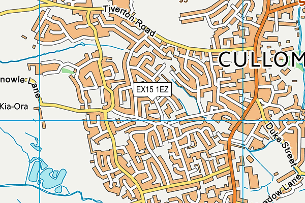 EX15 1EZ map - OS VectorMap District (Ordnance Survey) EX15 1EZ map - OS VectorMap District (Ordnance Survey)
