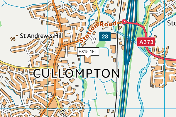 EX15 1FT map - OS VectorMap District (Ordnance Survey) EX15 1FT map - OS VectorMap District (Ordnance Survey)
