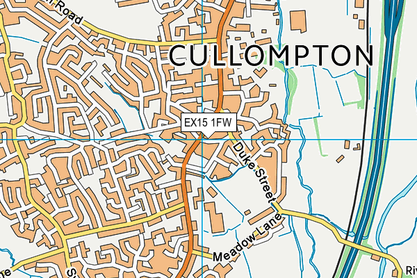 EX15 1FW map - OS VectorMap District (Ordnance Survey) EX15 1FW map - OS VectorMap District (Ordnance Survey)