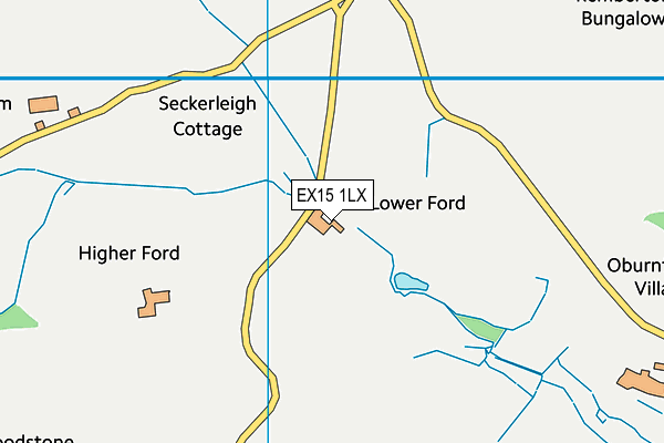 EX15 1LX map - OS VectorMap District (Ordnance Survey) EX15 1LX map - OS VectorMap District (Ordnance Survey)