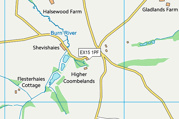 EX15 1PF map - OS VectorMap District (Ordnance Survey) EX15 1PF map - OS VectorMap District (Ordnance Survey)