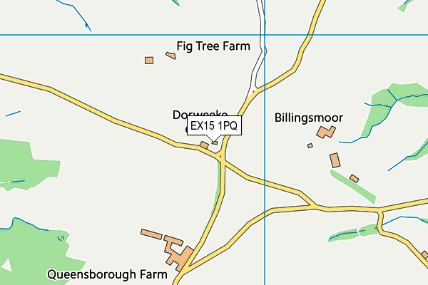 EX15 1PQ map - OS VectorMap District (Ordnance Survey)