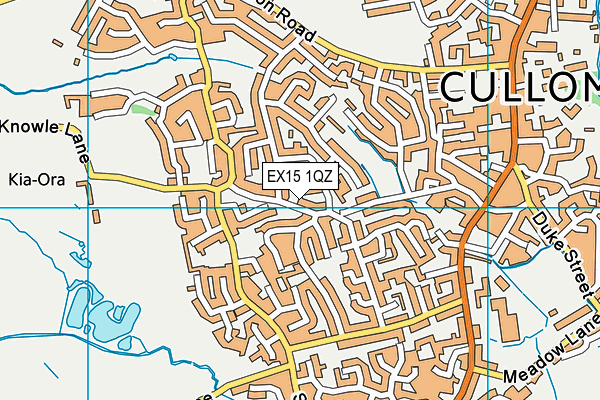 EX15 1QZ map - OS VectorMap District (Ordnance Survey) EX15 1QZ map - OS VectorMap District (Ordnance Survey)