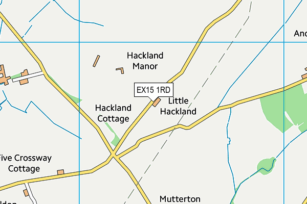 EX15 1RD map - OS VectorMap District (Ordnance Survey) EX15 1RD map - OS VectorMap District (Ordnance Survey)