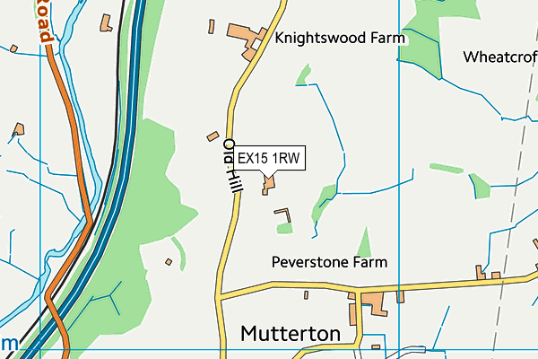 EX15 1RW map - OS VectorMap District (Ordnance Survey) EX15 1RW map - OS VectorMap District (Ordnance Survey)