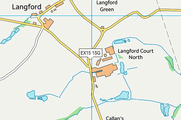 EX15 1SG map - OS VectorMap District (Ordnance Survey) EX15 1SG map - OS VectorMap District (Ordnance Survey)