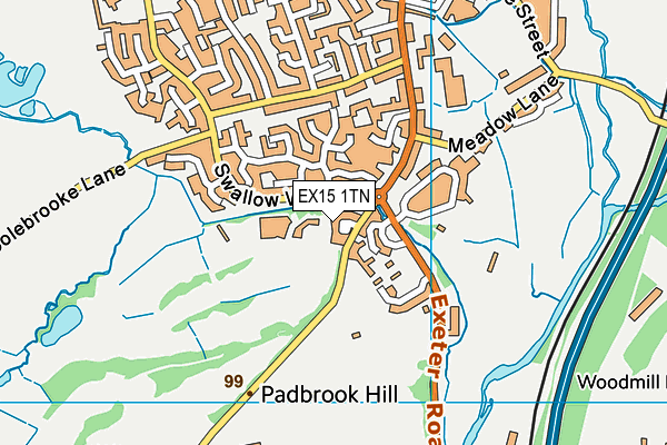EX15 1TN map - OS VectorMap District (Ordnance Survey) EX15 1TN map - OS VectorMap District (Ordnance Survey)