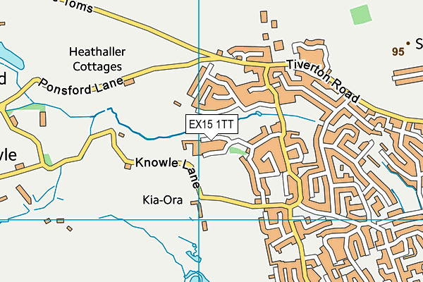 EX15 1TT map - OS VectorMap District (Ordnance Survey) EX15 1TT map - OS VectorMap District (Ordnance Survey)