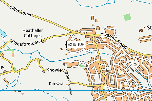 EX15 1UH map - OS VectorMap District (Ordnance Survey) EX15 1UH map - OS VectorMap District (Ordnance Survey)