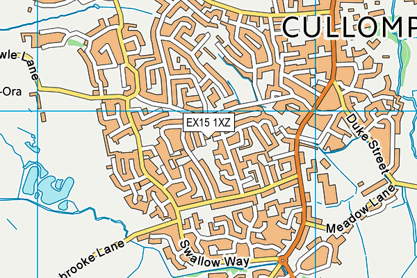 EX15 1XZ map - OS VectorMap District (Ordnance Survey) EX15 1XZ map - OS VectorMap District (Ordnance Survey)