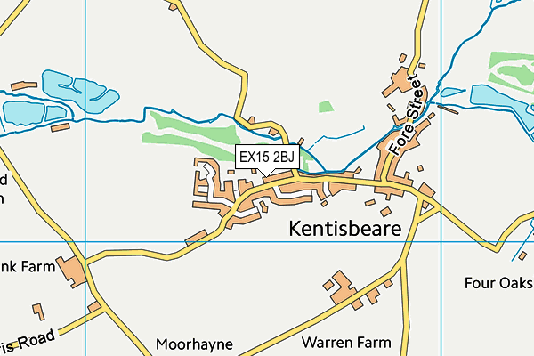 EX15 2BJ map - OS VectorMap District (Ordnance Survey) EX15 2BJ map - OS VectorMap District (Ordnance Survey)