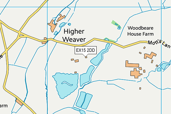 EX15 2DD map - OS VectorMap District (Ordnance Survey) EX15 2DD map - OS VectorMap District (Ordnance Survey)