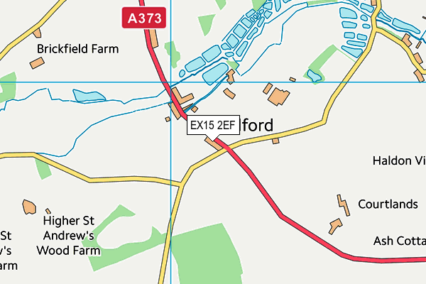 EX15 2EF map - OS VectorMap District (Ordnance Survey) EX15 2EF map - OS VectorMap District (Ordnance Survey)