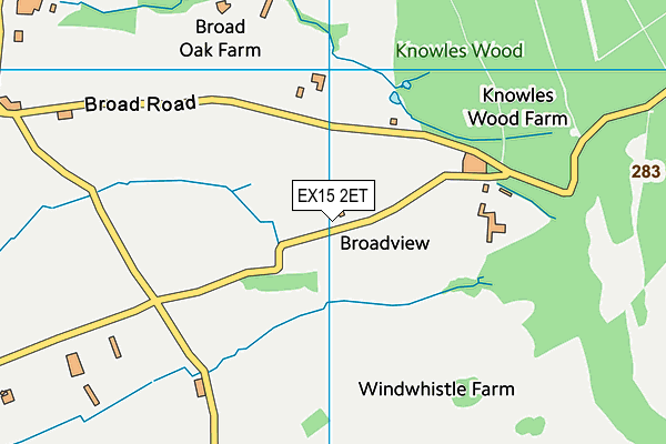 EX15 2ET map - OS VectorMap District (Ordnance Survey) EX15 2ET map - OS VectorMap District (Ordnance Survey)
