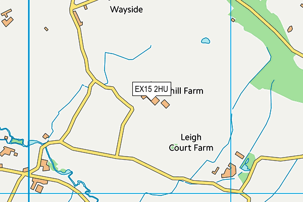 EX15 2HU map - OS VectorMap District (Ordnance Survey) EX15 2HU map - OS VectorMap District (Ordnance Survey)