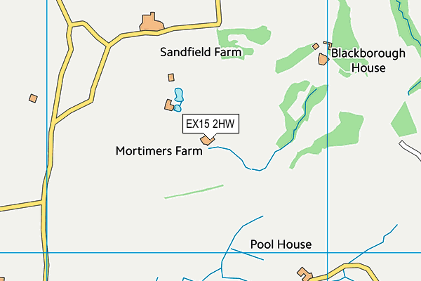 EX15 2HW map - OS VectorMap District (Ordnance Survey) EX15 2HW map - OS VectorMap District (Ordnance Survey)