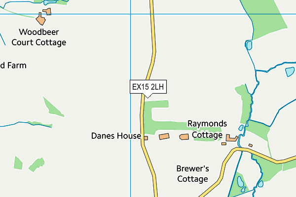 EX15 2LH map - OS VectorMap District (Ordnance Survey) EX15 2LH map - OS VectorMap District (Ordnance Survey)