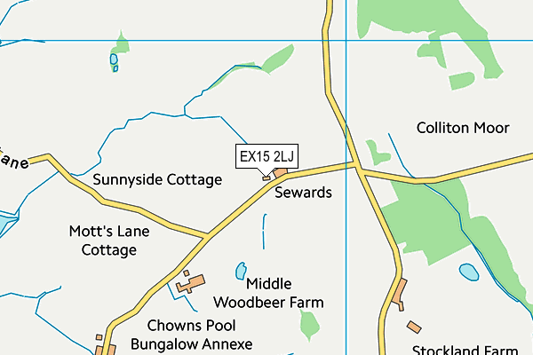 EX15 2LJ map - OS VectorMap District (Ordnance Survey) EX15 2LJ map - OS VectorMap District (Ordnance Survey)