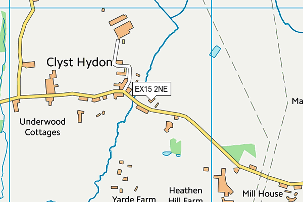 EX15 2NE map - OS VectorMap District (Ordnance Survey) EX15 2NE map - OS VectorMap District (Ordnance Survey)