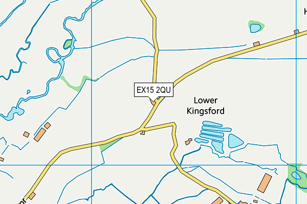 EX15 2QU map - OS VectorMap District (Ordnance Survey) EX15 2QU map - OS VectorMap District (Ordnance Survey)