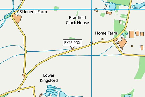 EX15 2QX map - OS VectorMap District (Ordnance Survey) EX15 2QX map - OS VectorMap District (Ordnance Survey)